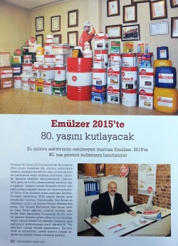 Yapı Malzeme Mayıs 2014 - Emülzer 2015'te 80. Yaşını Kutlayacak